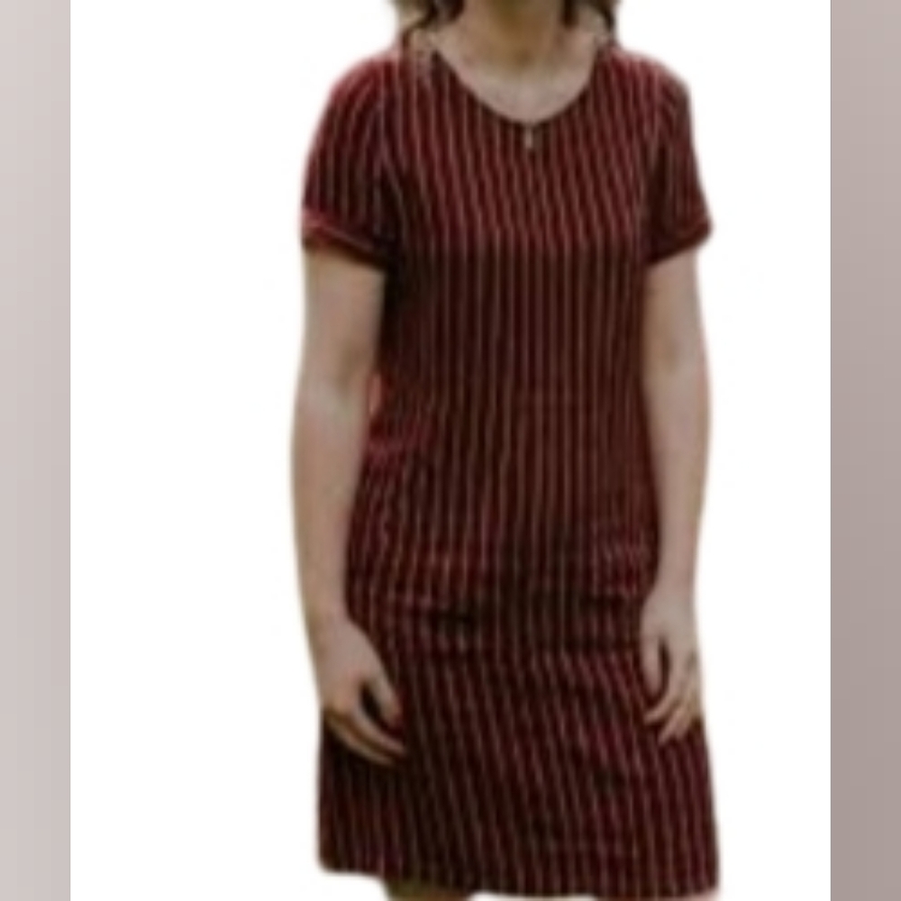 Susina-Linen Blend Midi Dress Size L